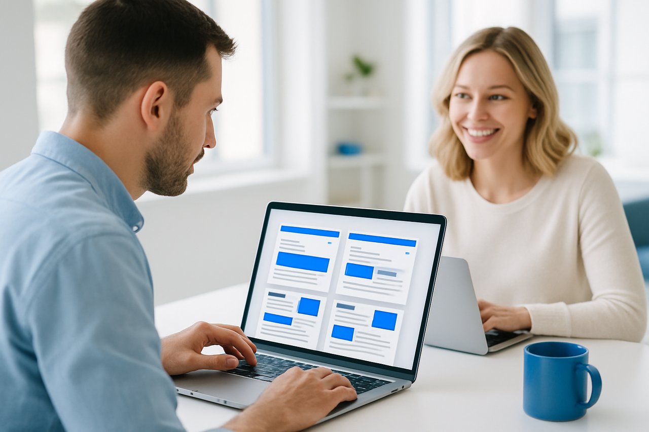 Email newsletters in an inbox